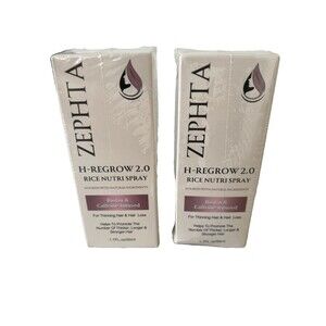 ZEPHTA H-REGROW 2.0 Rice Nutri Spray 1.7 Oz 2 PACKS Hair Regrowth NEW EXP. 2028